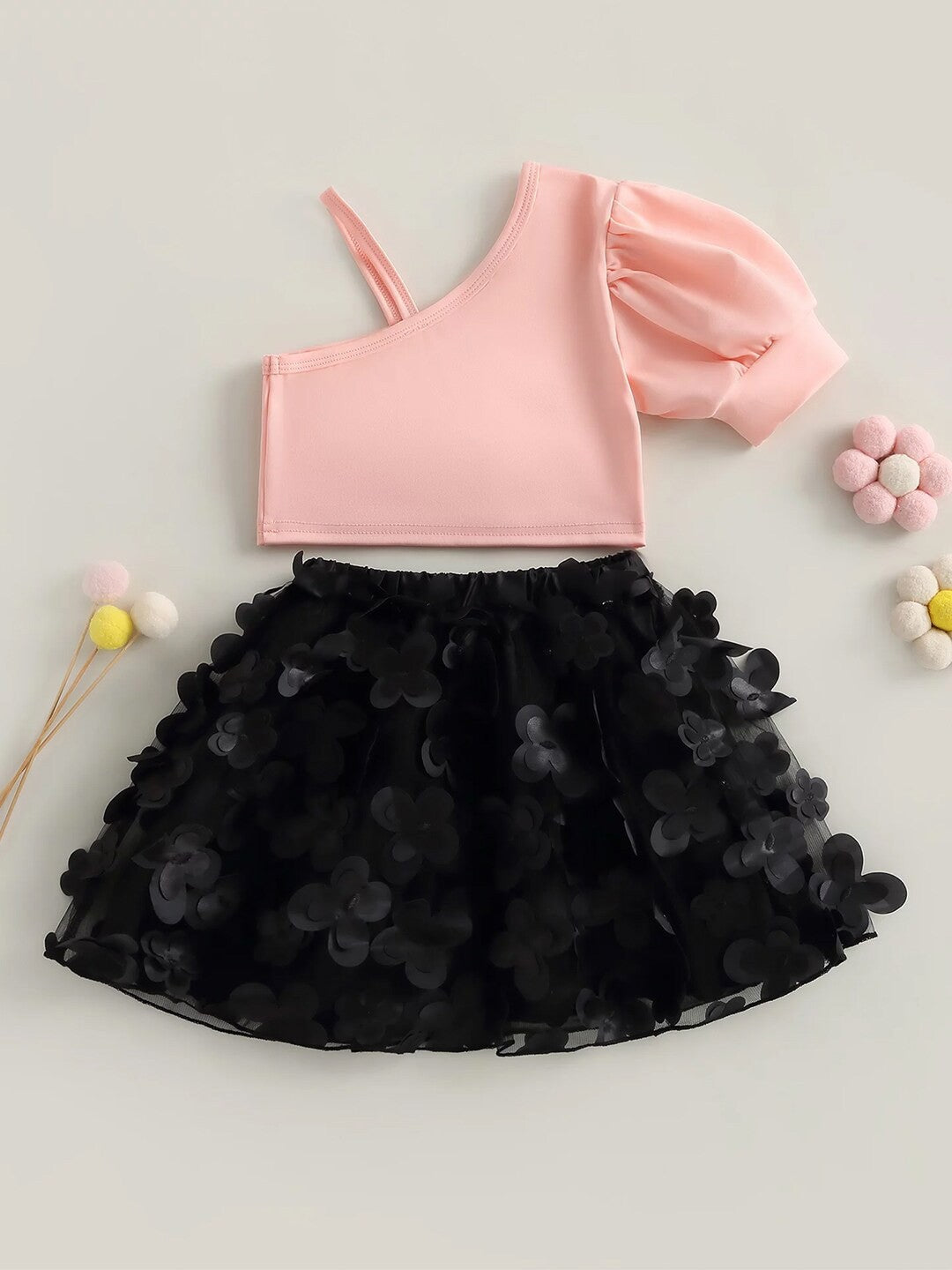 Bold N Elegant Girls Top with Skirt