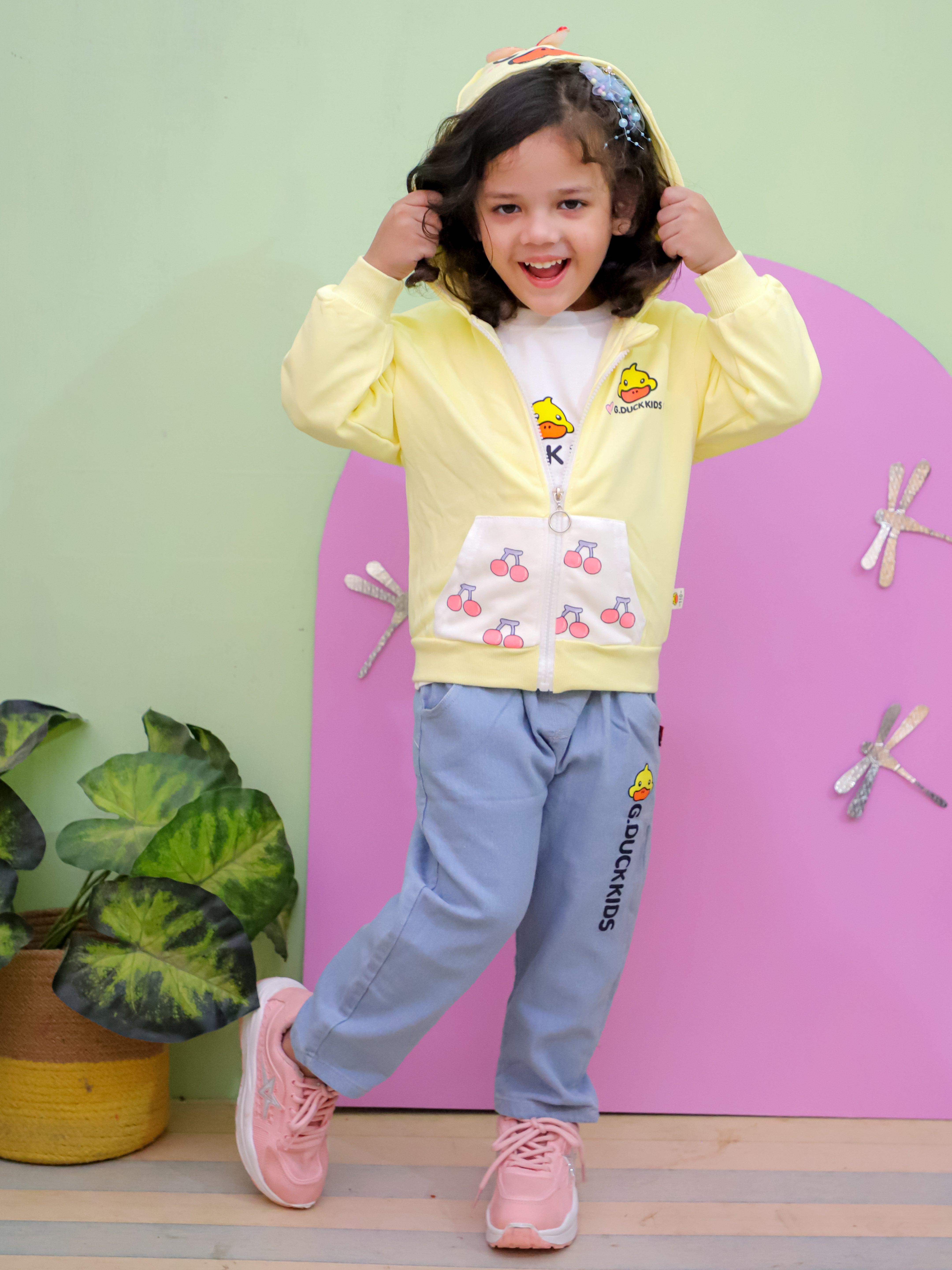 Girls Duckling Fun - Yellow 3 Piece Set