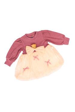 Girls Blush Bow Charm Skirt